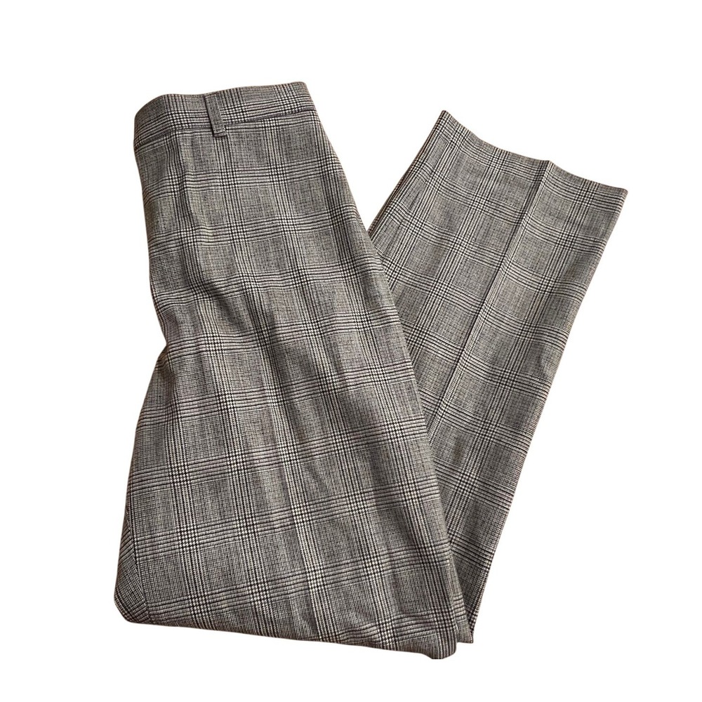 VTG Rafaella Wool Glen Plaid Trousers Womens‎ 10P Office Dark Academia Career